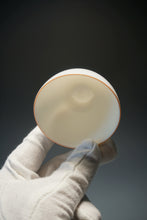 Load image into Gallery viewer, Tianbai Porcelain Big Chicken Egg Teacup with Wide Base and Gold Stamp 80ml