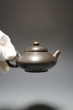 Load image into Gallery viewer, 125ml Hehuan Dark Grey Nixing Teapot by Li Wenxin 李文新坭兴合欢 (深)