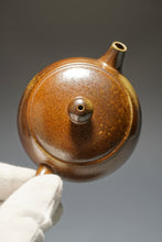 Load image into Gallery viewer, Wood Fired Bianhu Nixing Teapot by Li Wenxin 李文新柴烧坭兴扁壶 150ml