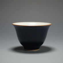Load image into Gallery viewer, 50ml Jilan Blue Ruyao Bell Teacup by Shan Kilns 善窑汝窑霁蓝钟式杯