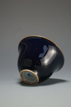 Load image into Gallery viewer, 50ml Jilan Blue Ruyao Bell Teacup by Shan Kilns 善窑汝窑霁蓝钟式杯