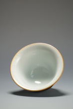 Load image into Gallery viewer, 50ml Jilan Blue Ruyao Bell Teacup by Shan Kilns 善窑汝窑霁蓝钟式杯