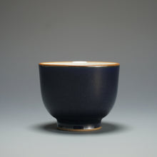 Load image into Gallery viewer, 70ml Jilan Blue Ruyao Teacup by Shan Kilns 善窑汝窑霁蓝直身盏