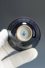 Load image into Gallery viewer, 50ml Jilan Blue Ruyao Bell Teacup by Shan Kilns 善窑汝窑霁蓝钟式杯