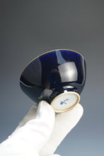 Load image into Gallery viewer, 75ml Jilan Blue Ruyao Wide Teacup by Shan Kilns 善窑汝窑霁蓝压手杯