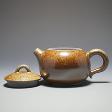 Load image into Gallery viewer, Wood Fired Ringlid Xishi Nixing Teapot No.3 by Li Wenxin 李文新柴烧坭兴壶 135ml