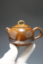 Load image into Gallery viewer, Wood Fired Ringlid Xishi Nixing Teapot No.1 by Li Wenxin 李文新柴烧坭兴壶 135ml