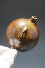 Load image into Gallery viewer, Wood Fired Ringlid Xishi Nixing Teapot No.2 by Li Wenxin 李文新柴烧坭兴壶 135ml