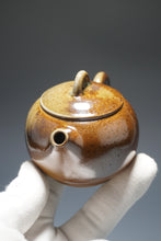 Load image into Gallery viewer, Wood Fired Ringlid Xishi Nixing Teapot No.1 by Li Wenxin 李文新柴烧坭兴壶 135ml
