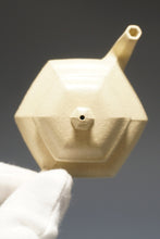 Load image into Gallery viewer, Fully Handmade Pear Skin Benshan Duanni Hexagon Xiaojinzhong Teapot with carvings by Liu Wei 全手工刘伟梨皮本山段六方小金钟 110ml