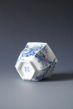 Load image into Gallery viewer, Wood Fired Doucai Hexagon Swallow Jingdezhen Porcelain Teacup 柴窑斗彩六角燕子杯 110ml