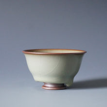Load image into Gallery viewer, 65ml Shan Kilns Dripping Fenqing Ruyao Teacup 善窑汝窑粉青流釉杯