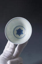Load image into Gallery viewer, Wood Fired Doucai Eight Immortals Jingdezhen Porcelain Teacup 柴窑斗彩八仙杯 125ml