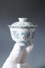Load image into Gallery viewer, Wood Fired Doucai Eight Immortals Jingdezhen Porcelain Gaiwan & Saucer Set 柴窑斗彩暗八仙盖碗