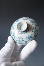 Load image into Gallery viewer, Wood Fired Doucai Eight Immortals Jingdezhen Porcelain Gaiwan & Saucer Set 柴窑斗彩暗八仙盖碗