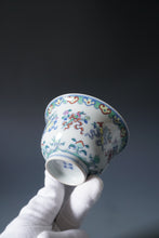 Load image into Gallery viewer, Wood Fired Doucai Eight Immortals Jingdezhen Porcelain Gaiwan & Saucer Set 柴窑斗彩暗八仙盖碗