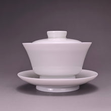 Load image into Gallery viewer, 180ml Big Horseshoe Tianbai Jingdezhen Porcelain Gaiwan