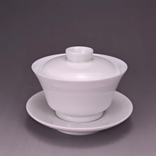 Load image into Gallery viewer, 180ml Big Horseshoe Tianbai Jingdezhen Porcelain Gaiwan
