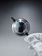 Load image into Gallery viewer, 999 Pure Silver Handmade Lianzi Hammered Teapot 全手工纯银999莲子银壶 130ml