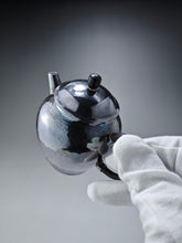 Load image into Gallery viewer, 999 Pure Silver Handmade Lianzi Hammered Teapot 全手工纯银999莲子银壶 130ml