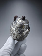 Load image into Gallery viewer, 999 Pure Silver Handmade Wabi-sabi Teapot 刹寂风银壶 165ml