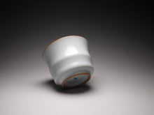 Load image into Gallery viewer, 100ml Moon White Ruyao Bamboo Shape Teacup, 月白汝窑茶杯