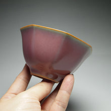 Load image into Gallery viewer, 110ml Taohong Baxian Pink Ruyao Teacup 善款汝窑桃红八贤杯