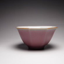 Load image into Gallery viewer, 110ml Taohong Baxian Pink Ruyao Teacup 善款汝窑桃红八贤杯