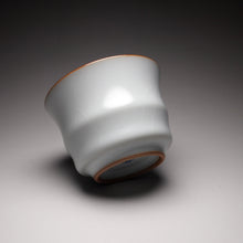 Load image into Gallery viewer, 100ml Moon White Ruyao Bamboo Shape Teacup, 月白汝窑茶杯