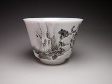 Load image into Gallery viewer, Mocai Tiger Tianbai Porcelain Teacup 墨彩老虎杯
