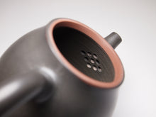 Load image into Gallery viewer, 115ml Dark Grey Oval Nixing Teapot by Li Wenxin 李文新泥兴壶