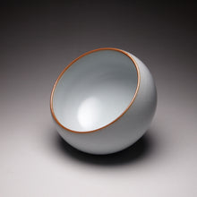Load image into Gallery viewer, 110ml Moon White Ruyao Round Teacup 汝窑月白圆珠杯