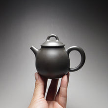 Load image into Gallery viewer, 115ml Dark Grey Oval Nixing Teapot by Li Wenxin 李文新泥兴壶