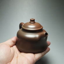 Load image into Gallery viewer, 115ml Brown Jinzhong Nixing Teapot by Li Wenxin 李文新金钟壶