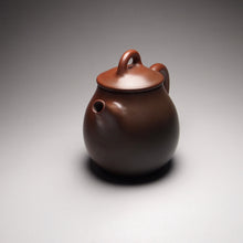 Load image into Gallery viewer, 115ml Red-Brown Oval Nixing Teapot by Li Wenxin 李文新泥兴壶