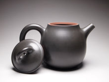 Load image into Gallery viewer, 115ml Dark Grey Oval Nixing Teapot by Li Wenxin 李文新泥兴壶