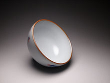 Load image into Gallery viewer, 120ml Qinghua Duck in the Water Moon White Ruyao Teacup, 青花月白汝窑茶杯