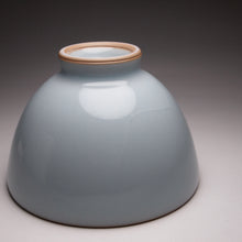 Load image into Gallery viewer, 130ml Azure Ruyao Chicken Heart Teacup 天青汝窑鸡心杯