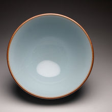 Load image into Gallery viewer, 130ml Azure Ruyao Chicken Heart Teacup 天青汝窑鸡心杯