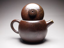 Load image into Gallery viewer, Wood Fired Julunzhu Dicaoqing Yixing Teapot, 柴烧底槽青巨轮珠 135ml