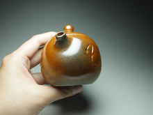 Load image into Gallery viewer, Wood Fired Xishi Nixing Teapot with Carvings of Koi and Lotus 李文新柴烧刻绘西施 140ml