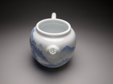 Load image into Gallery viewer, 140ml Qinghua Hand Painted Lanscape Jingdezhen Porcelain Teapot, 甜白釉重工山水壶