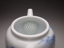 Load image into Gallery viewer, 140ml Qinghua Hand Painted Lanscape Jingdezhen Porcelain Teapot, 甜白釉重工山水壶