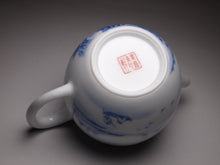 Load image into Gallery viewer, 140ml Qinghua Hand Painted Lanscape Jingdezhen Porcelain Teapot, 甜白釉重工山水壶
