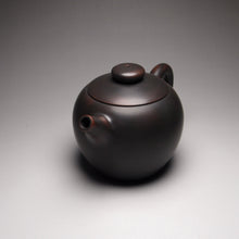 Load image into Gallery viewer, 140ml Julunzhu Nixing Teapot Dark Grey 坭兴巨轮珠壶