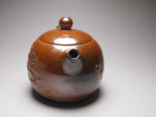 Load image into Gallery viewer, Wood Fired Xishi Nixing Teapot with Carvings of Koi and Lotus 李文新柴烧刻绘西施 140ml