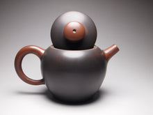 Load image into Gallery viewer, 140ml Red and Grey Julunzhu Nixing Teapot 坭兴巨轮珠壶