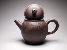 Load image into Gallery viewer, TianQingNi Tall Julun Yixing Teapot with carvings of Bamboo, 天青泥高巨轮刻竹, 140ml
