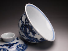 Load image into Gallery viewer, 150ml Dragon Qinghua Fanggu Jingdezhen Porcelain Gaiwan