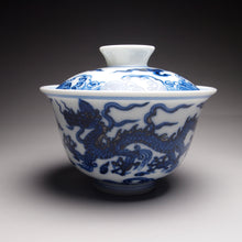 Load image into Gallery viewer, 150ml Dragon Qinghua Fanggu Jingdezhen Porcelain Gaiwan